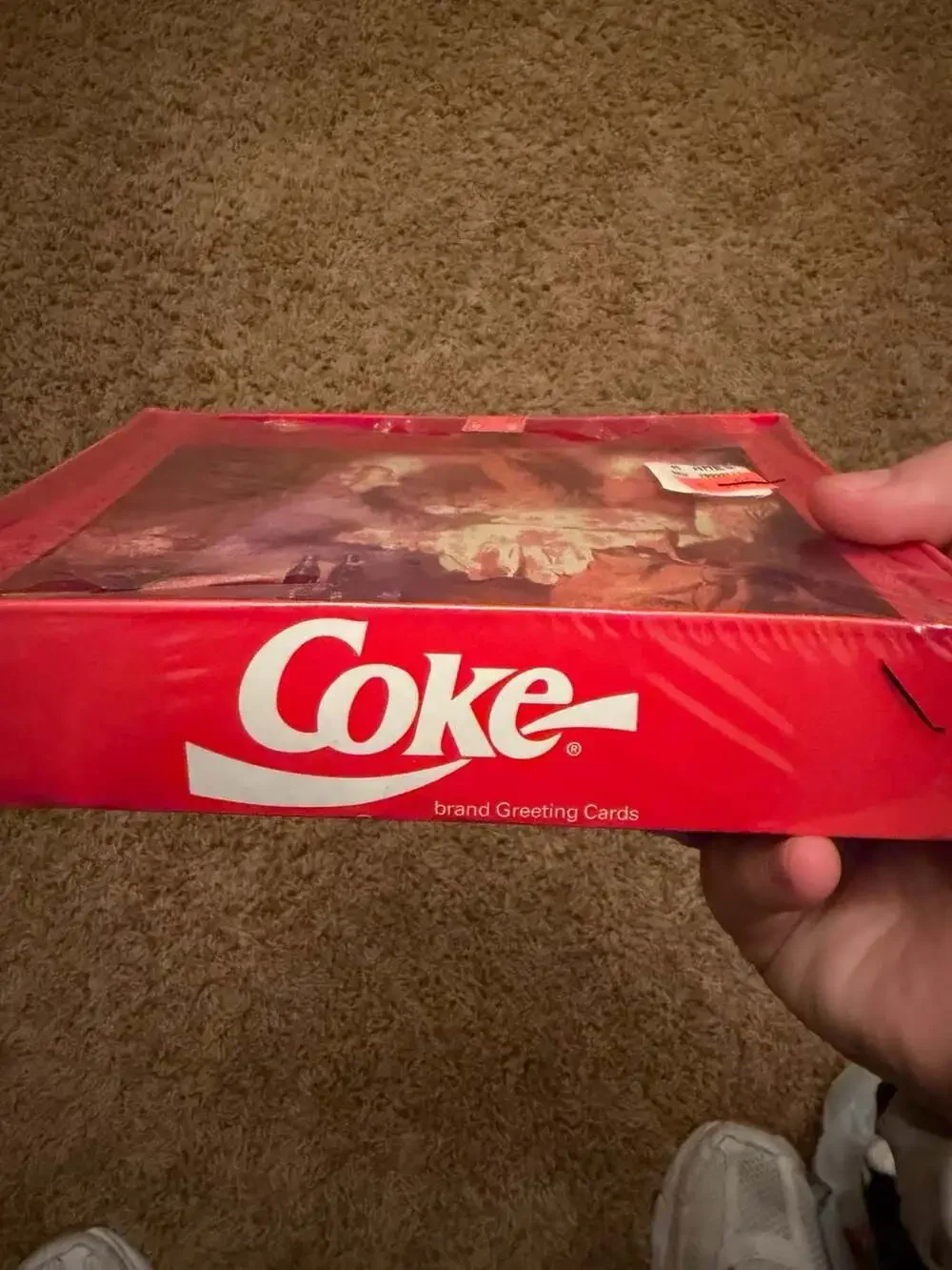 1995 Vintage Coca-Cola Brand Christmas Greeting Cards Box - 16 Cards & Envelopes